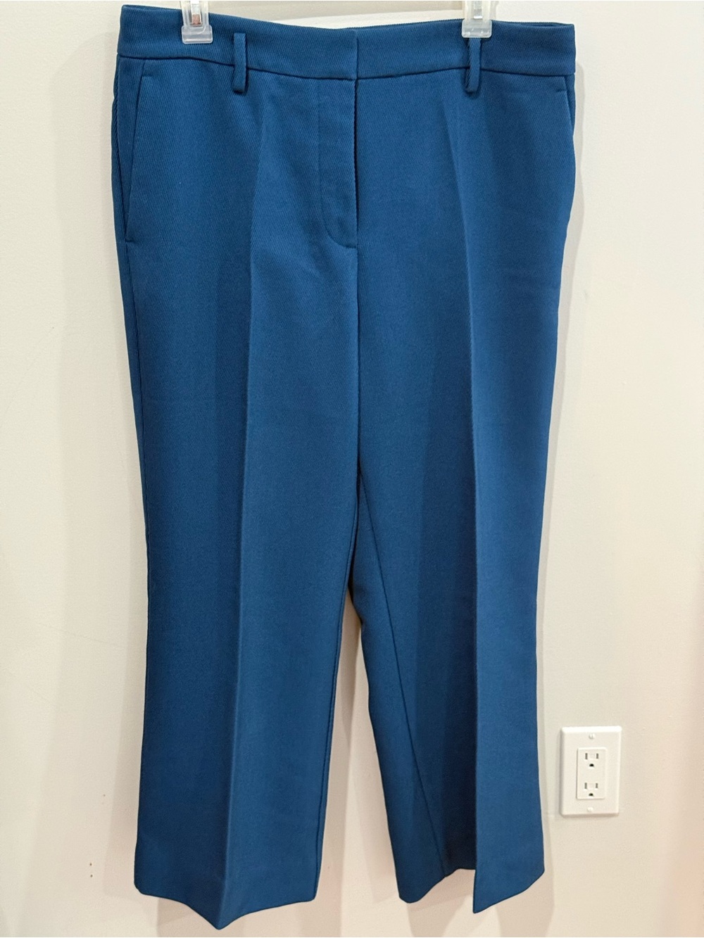 Ann Taylor 12P Women's Teal Straight-Leg Dress Pants 149